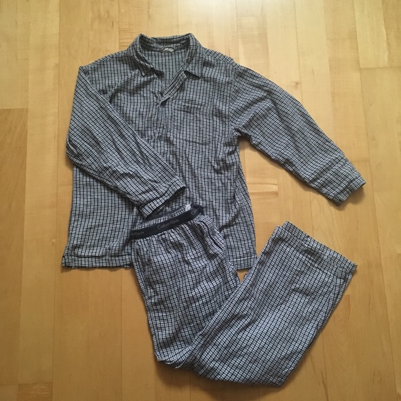Calvin Klein cotton flannel pajama set - Picture 2 of 9